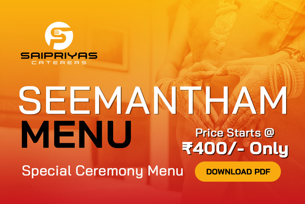 Seemantham Menu